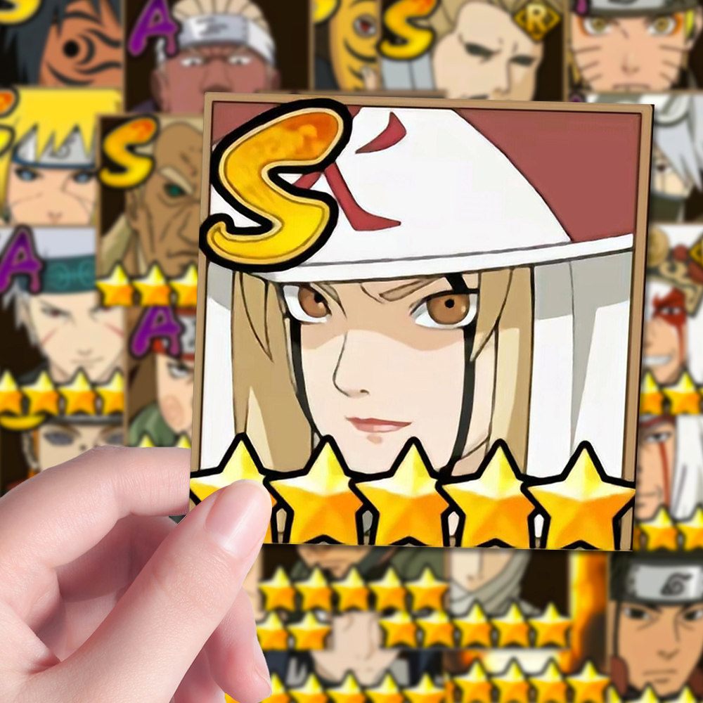 160张卡通可爱火影忍者头像贴纸鸣人佐助带土动漫周边diy手账贴
