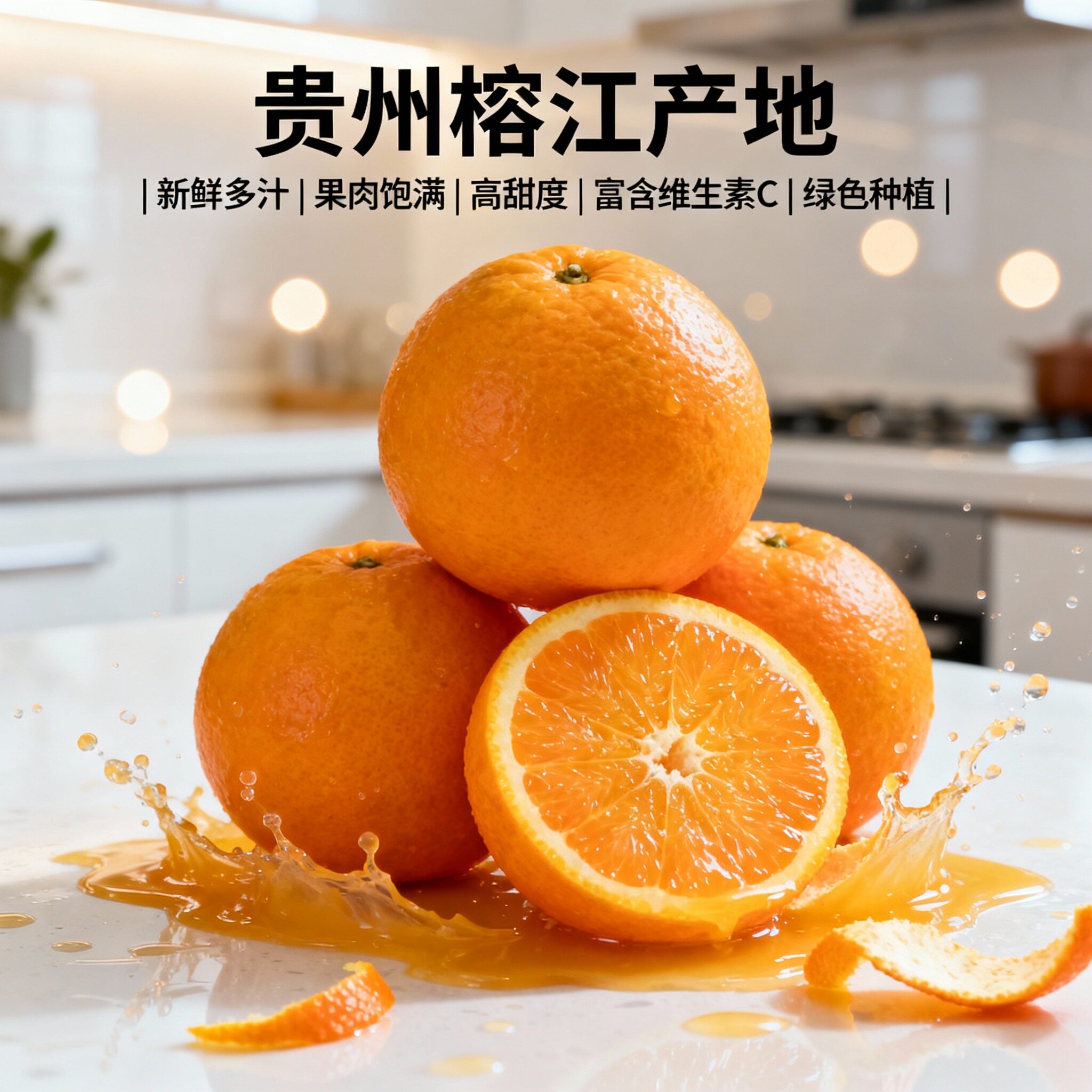 ［吃酸别买］正宗贵州村超脐橙榕江高山种植5-10斤装榕江橙子新鲜