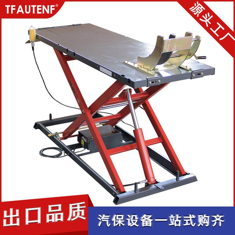 摩托车修理剪式电动升降台举升机保养摩托车维修平台起车架