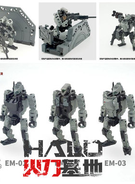 emonster1/60原创装甲动力服适配戴亚克隆迷你机甲模型带可动兵人