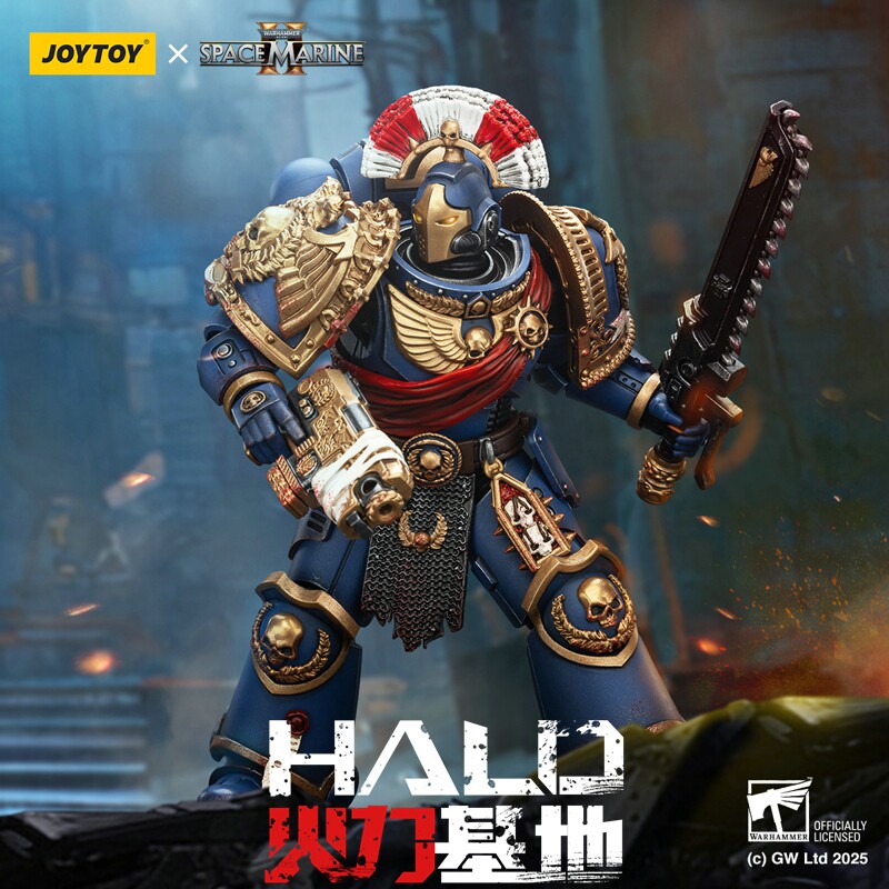 JOYTOY暗源1:18战锤40k极限战士圣物盔甲 3.75寸可动兵人模型玩具