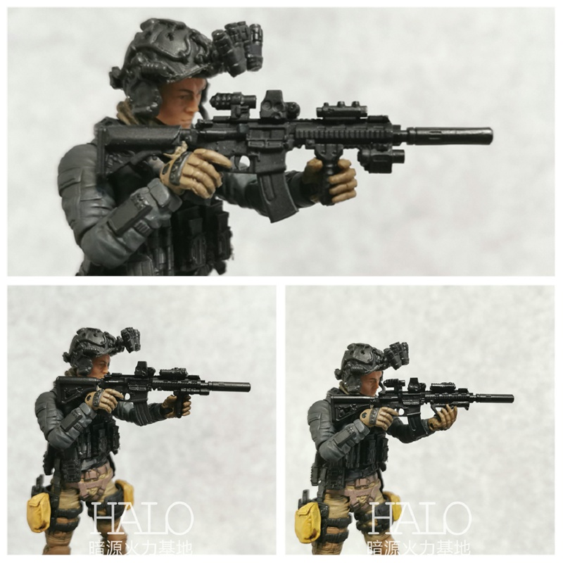 适配1:18暗源GIJOE酸雨行星绿谷 3.75寸兵人HK416/MK18武器配件-封面