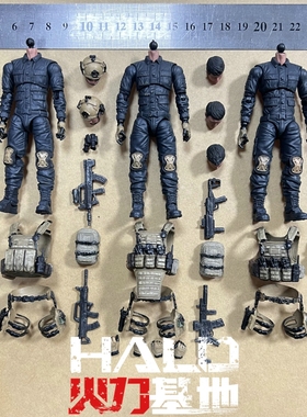 暗源 1/18PAP特种作战部队火力突击狙击手3.75寸可动兵人玩具模型