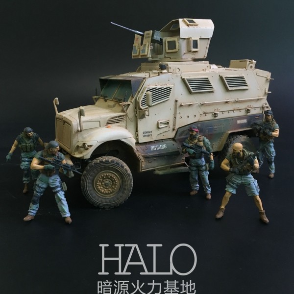 特种部队1/35成品军事mrap防模型