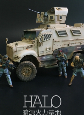 特种部队 1/35 成品军事模型 美军MRAP防地雷越野装甲车 武装悍马