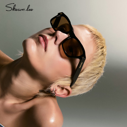 Shawnlee戚砚笛同款墨镜女茶色