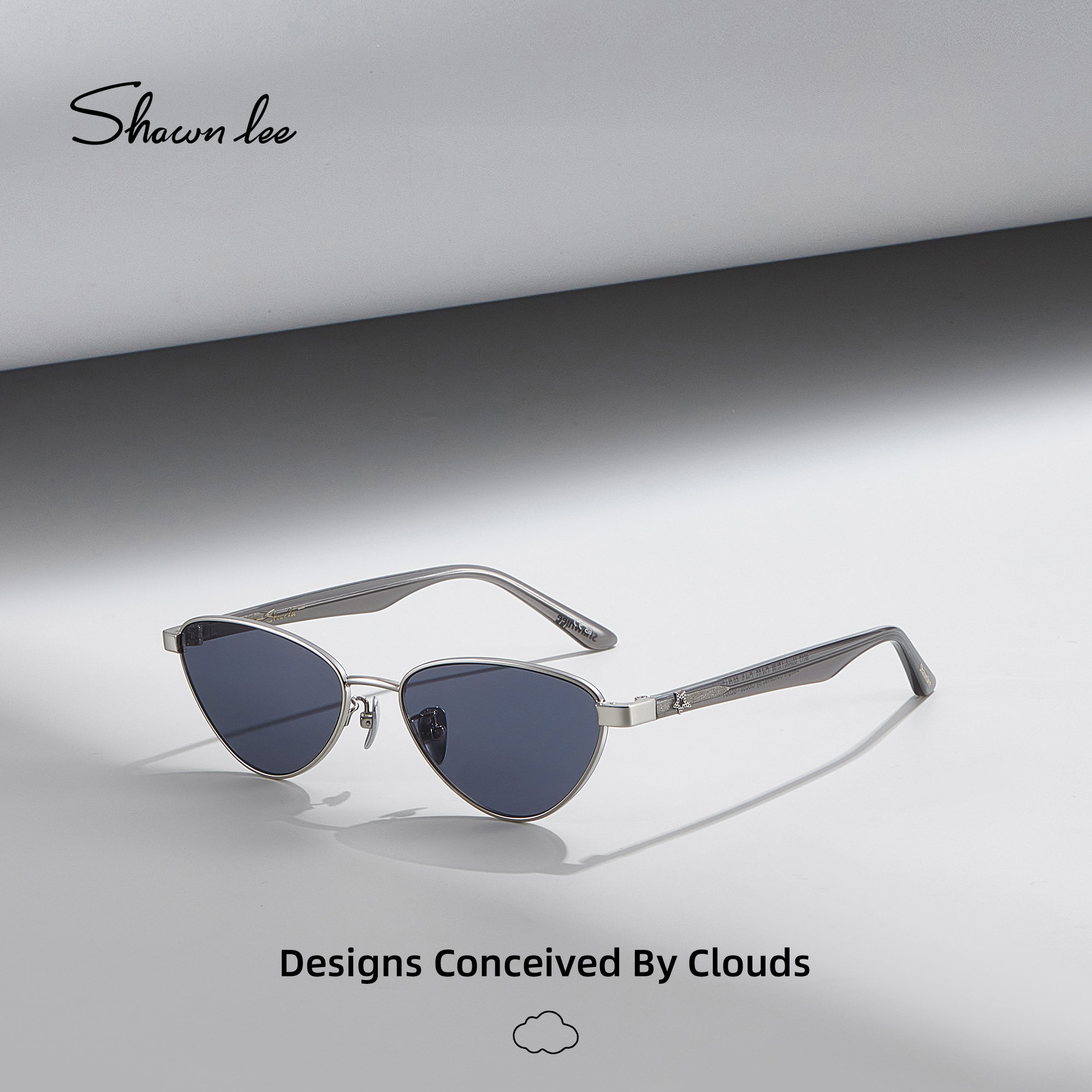 Shawnlee复古菱形欧美风太阳镜男猫眼窄框墨镜女款显瘦遮颧骨防晒