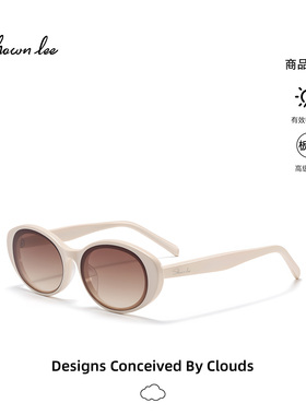 Shawnlee白色墨镜窄框太阳眼镜女防紫外线ins风高级感遮阳眼镜