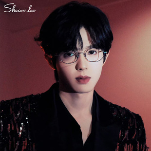 Shawnlee李昊同款书呆子素颜眼镜框钛架配近视防蓝光眼镜架男女款