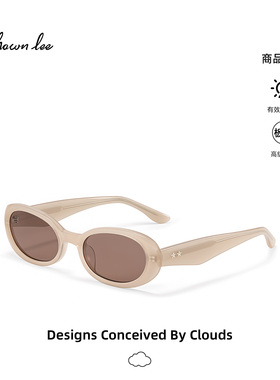 Shawnlee2026新款燕麦色防晒墨镜女ins风y2k猫眼太阳镜防紫外线