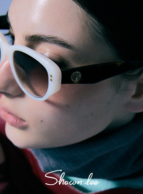 Shawnlee戚薇同款墨镜女小框黑色猫眼复古太阳眼镜显脸小遮阳镜潮