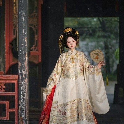 荣馨堂原创 凤求凰  明制织金仿妆花马面裙立领长袄套装女