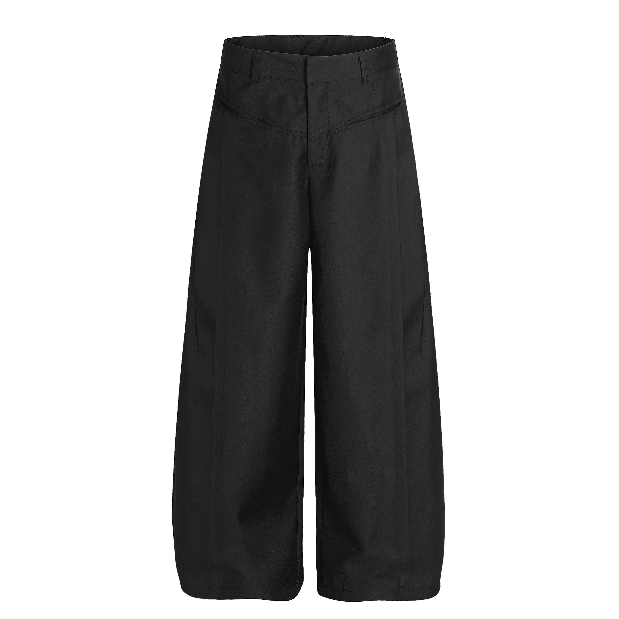 行星世界 美式复古阔腿弯刀西裤男女百搭宽松垂感休闲长裤