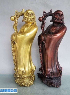 精工纯铜达摩风水佛像