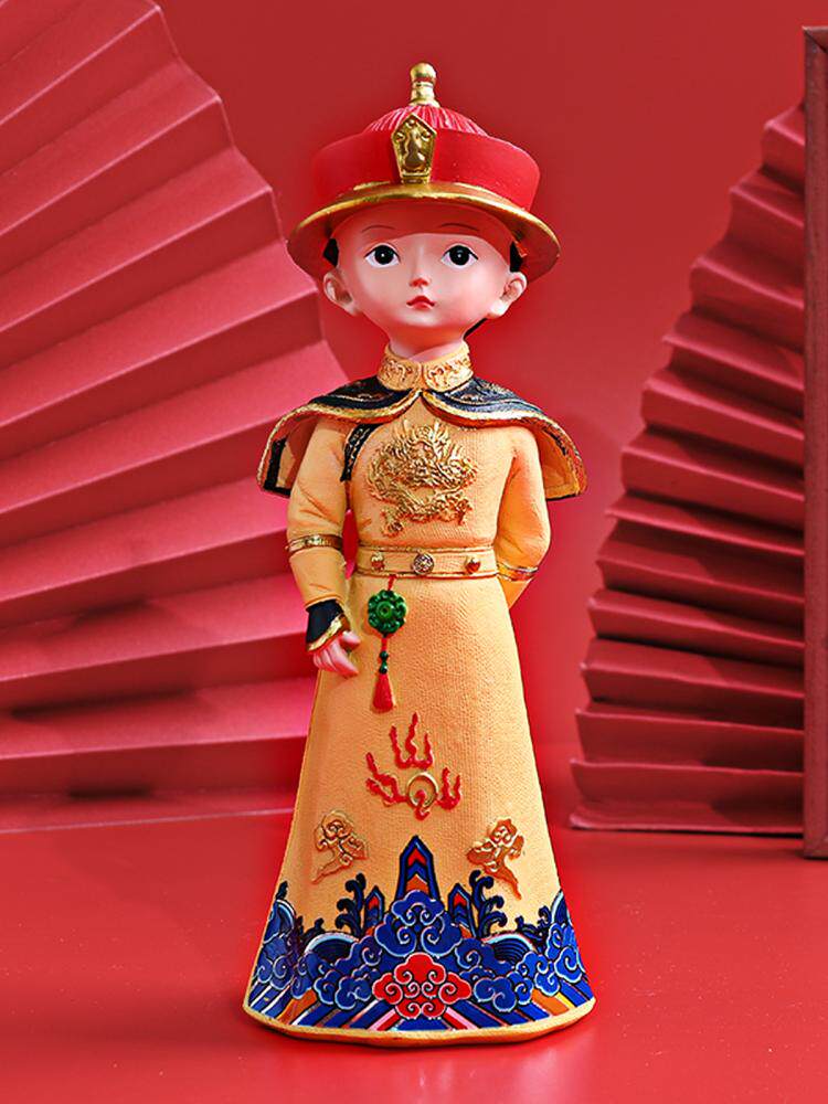 궁전 스타일 황제와 여왕 의상 수지 인형 장식품 황제 여왕 인형 홈 웨딩 데스크탑 장식 선물