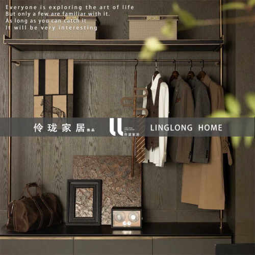 样板房展厅男士衣柜饰品摆件套装