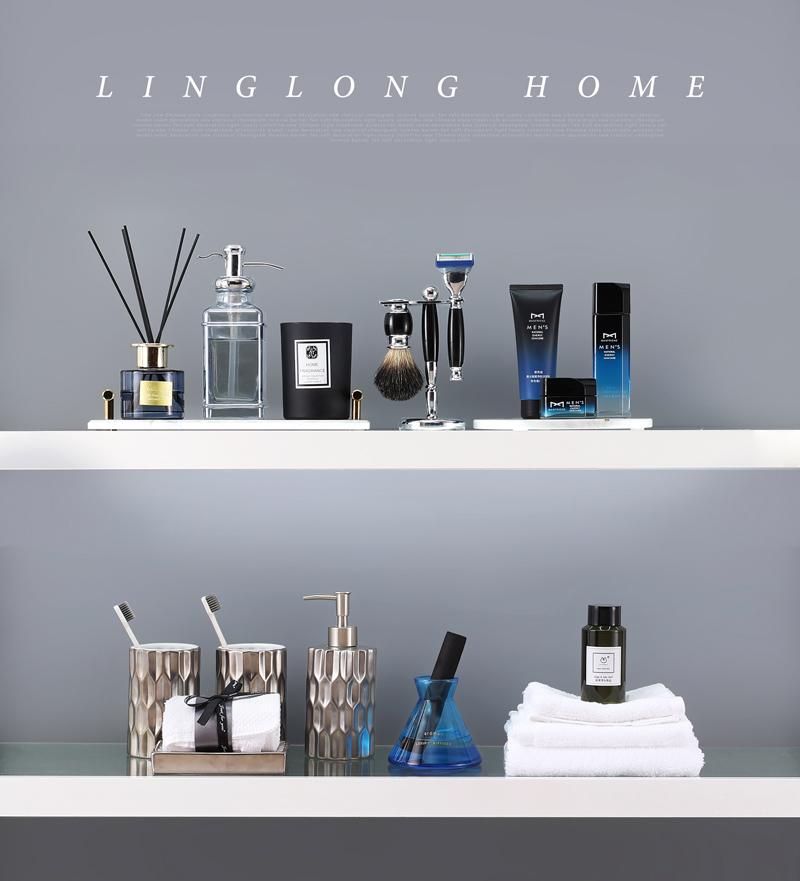 家居样板房卫浴套装展厅摆件