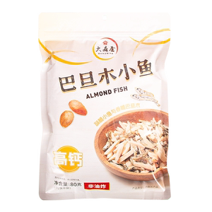 大森屋巴旦木小鱼开袋即食小鱼干