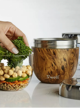 美国正品Swell保温食品罐不锈钢饭盒内胆微波炉婴儿辅食上班便当