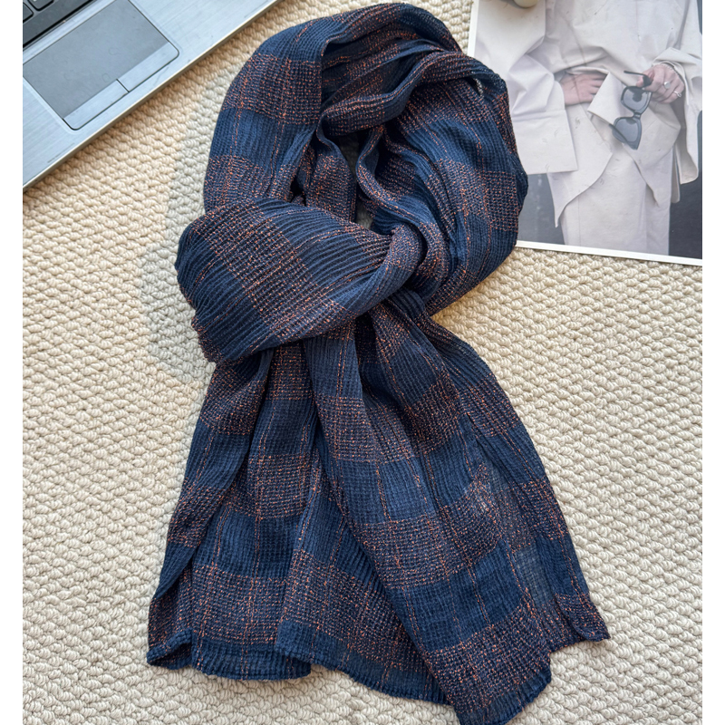 复古小资风叠搭围巾披肩韩版慵懒