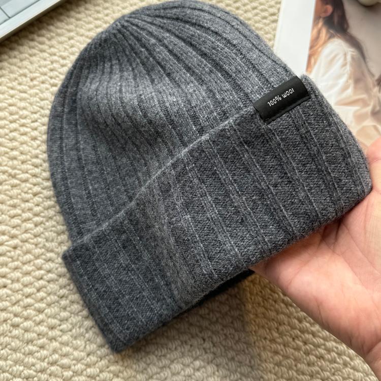 针织帽通勤基础极简男女冬季羊毛