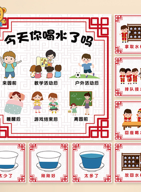 身体缺水会怎样什么时候喝水墙贴