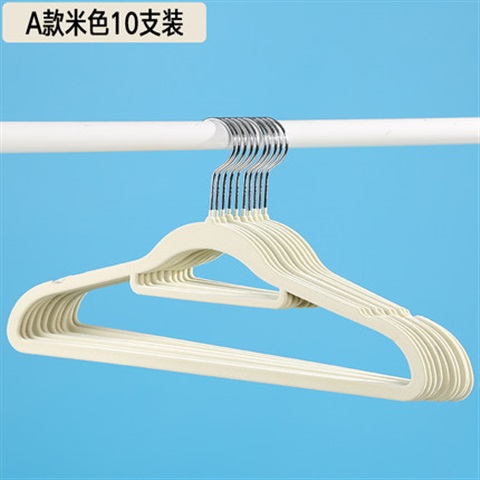 高档晒挂架防滑加厚植绒衣架无痕衣衣架衣服架衣挂衣W撑架子晾i.