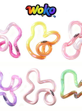 官方正版tangle铃兰紫蝶宝石温变扭扭乐女孩解压捏捏玩具感色美国