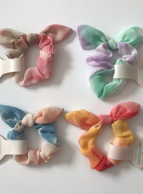 Monsoon Children兔子耳朵大肠发圈英国原单儿童兔耳朵扎头绳皮筋