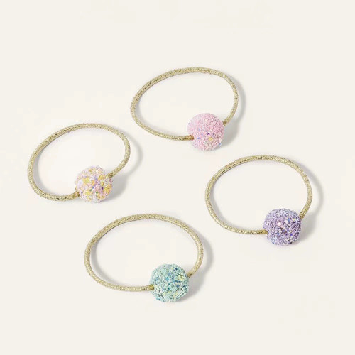 Monsoon Children出口英国原单儿童皮筋女童女孩彩球发圈发绳头绳