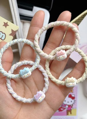 小皮筋送给男朋友头绳不勒手发绳少女发圈可爱手链高弹力发饰百搭