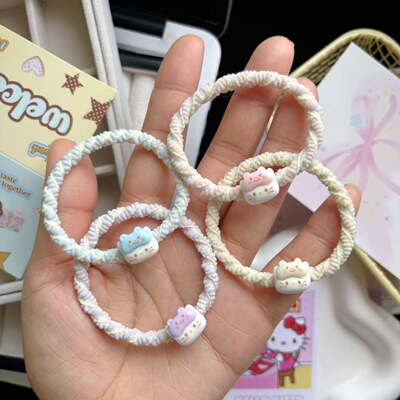 小皮筋送给男朋友头绳不勒手发绳少女发圈可爱手链高弹力发饰百搭