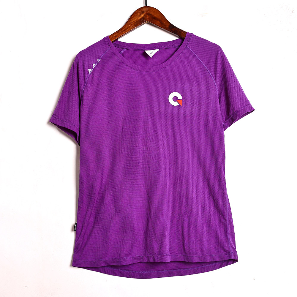 2026年夏季新品情侣款简约女士圆领套头薄款透气速干运动休闲T恤