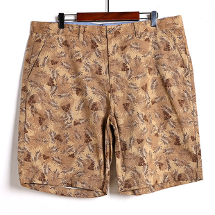 新品 阔腿西裤 宽松透气帅气百搭男士 休闲裤 潮 印花花卉印花短裤 夏季