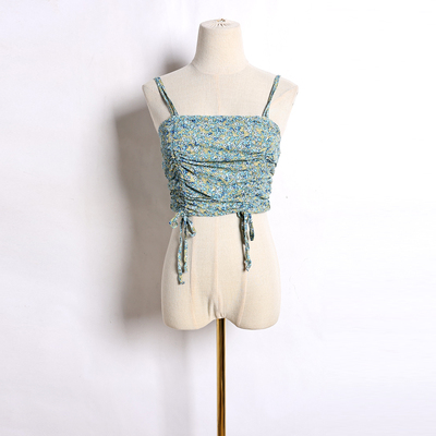 2025年夏季时尚减龄洋气抹胸碎花吊带韩版洋气外穿内搭打底衫潮