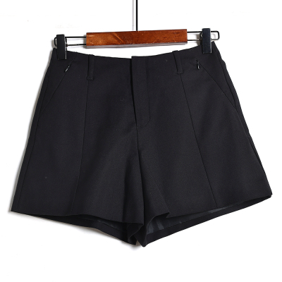 2026年夏季新品女装韩版洋气百搭高腰A字阔腿裤纯色休闲短裤潮