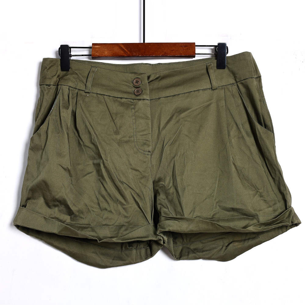 2026年夏季女装简约纯色运动阔腿裤短裤韩版时尚休闲热裤潮