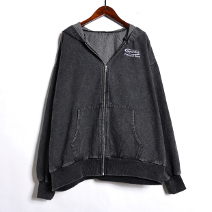 洋气情侣款 2026年春秋季 连帽卫衣韩版 宽松时尚 休闲拉链外套潮 时尚