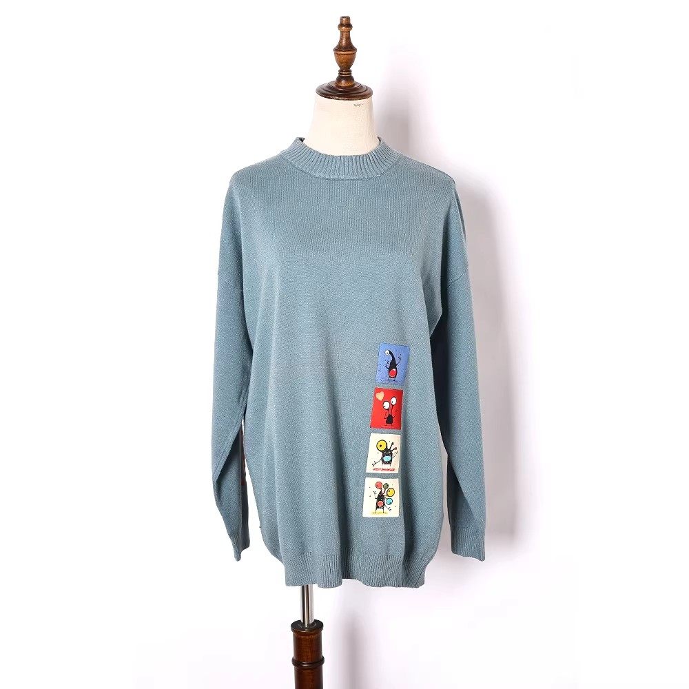 情侣款2025秋冬季半高领保暖洋气长袖针织衫韩版时尚圆领套头毛衣