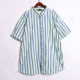 时尚 男士 条纹翻领宽松短袖 休闲衬衫 百搭衬衣潮 2026年夏季 韩版 新品