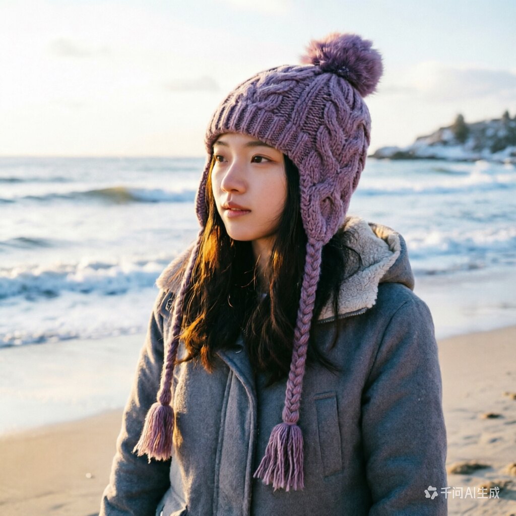 流苏小辫帽文艺个性保暖休闲洋气女神范针织时尚护耳帽秋冬新款