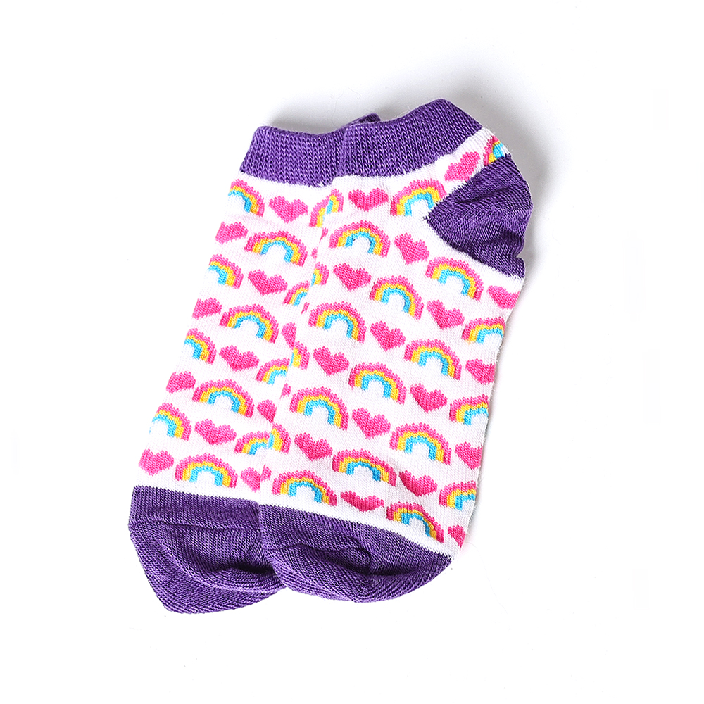 袜子女设计感个性针织四季款纯色运动袜子简约透气短筒丝袜潮