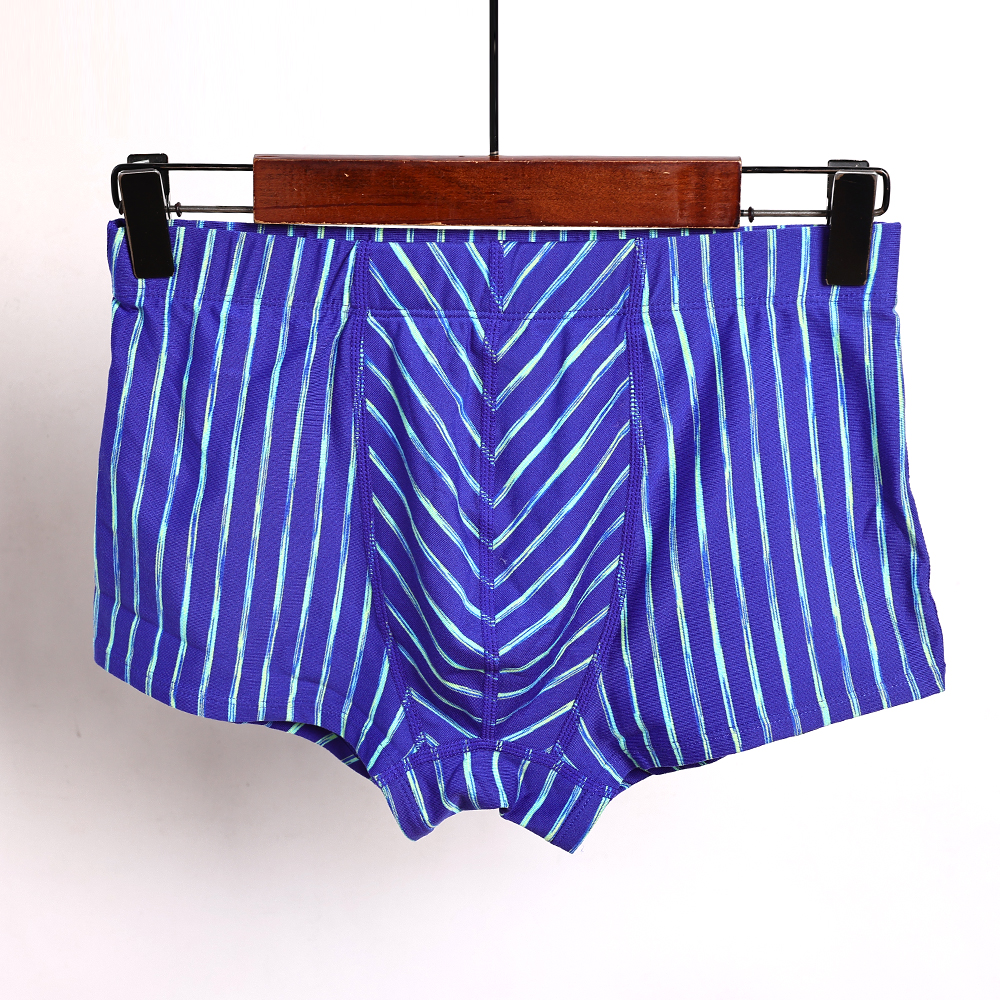 男士内裤男四角短裤男生透气底裤青年学生条纹平角裤衩内穿内裤潮