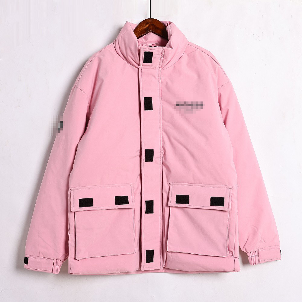 羽绒服2025秋冬韩版时尚简约纯色宽松保暖情侣面包服男女外套潮