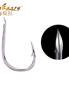 包邮 职业者凌刺白色伊势尼鱼钩 钓渔钩 青鱼钩 黑腕钩