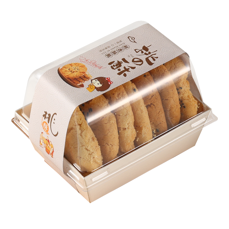 老式手工桃酥包装盒桃酥饼干盒子礼品专用包装盒小包装纸盒打包盒