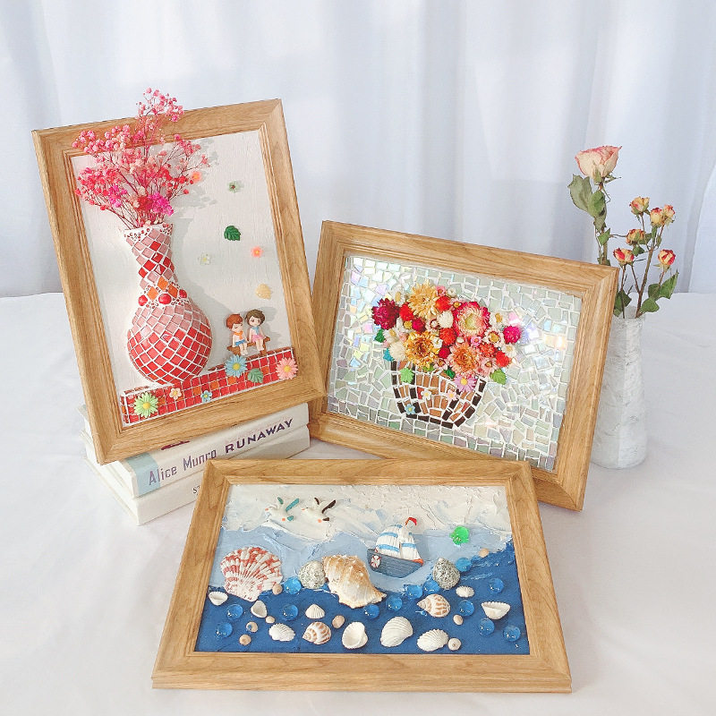 儿童手工马赛克画diy绘画装饰画立体画创意益智美术手工材料包