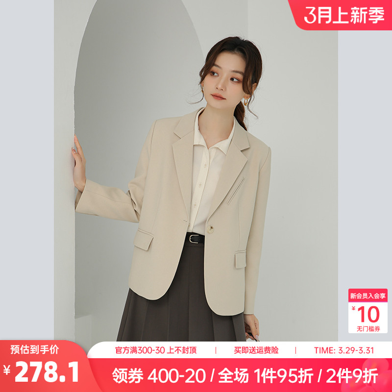 奈格薇儿小个子休闲西装外套女2024新款春秋气质高级感西服上衣