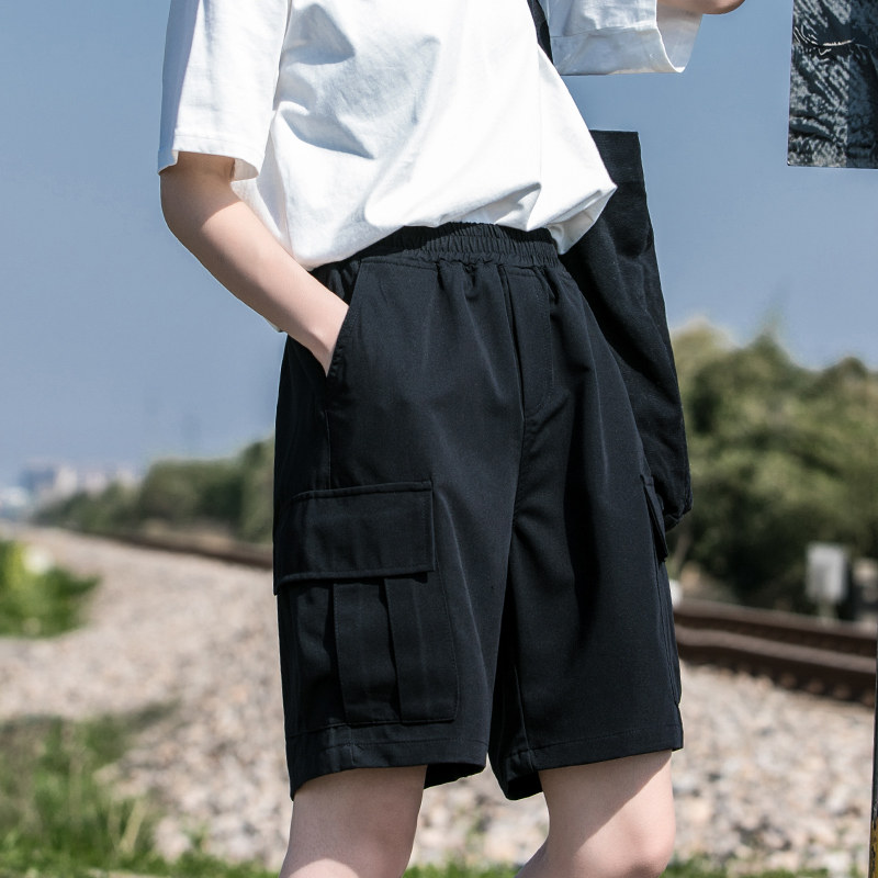 黑色西装工装短裤女夏季薄款五分裤女小个子休闲大码中裤胖mm外穿