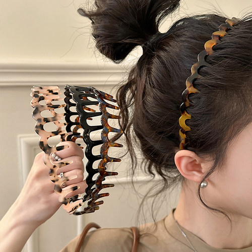 正反两戴男女同款洗脸带齿发箍